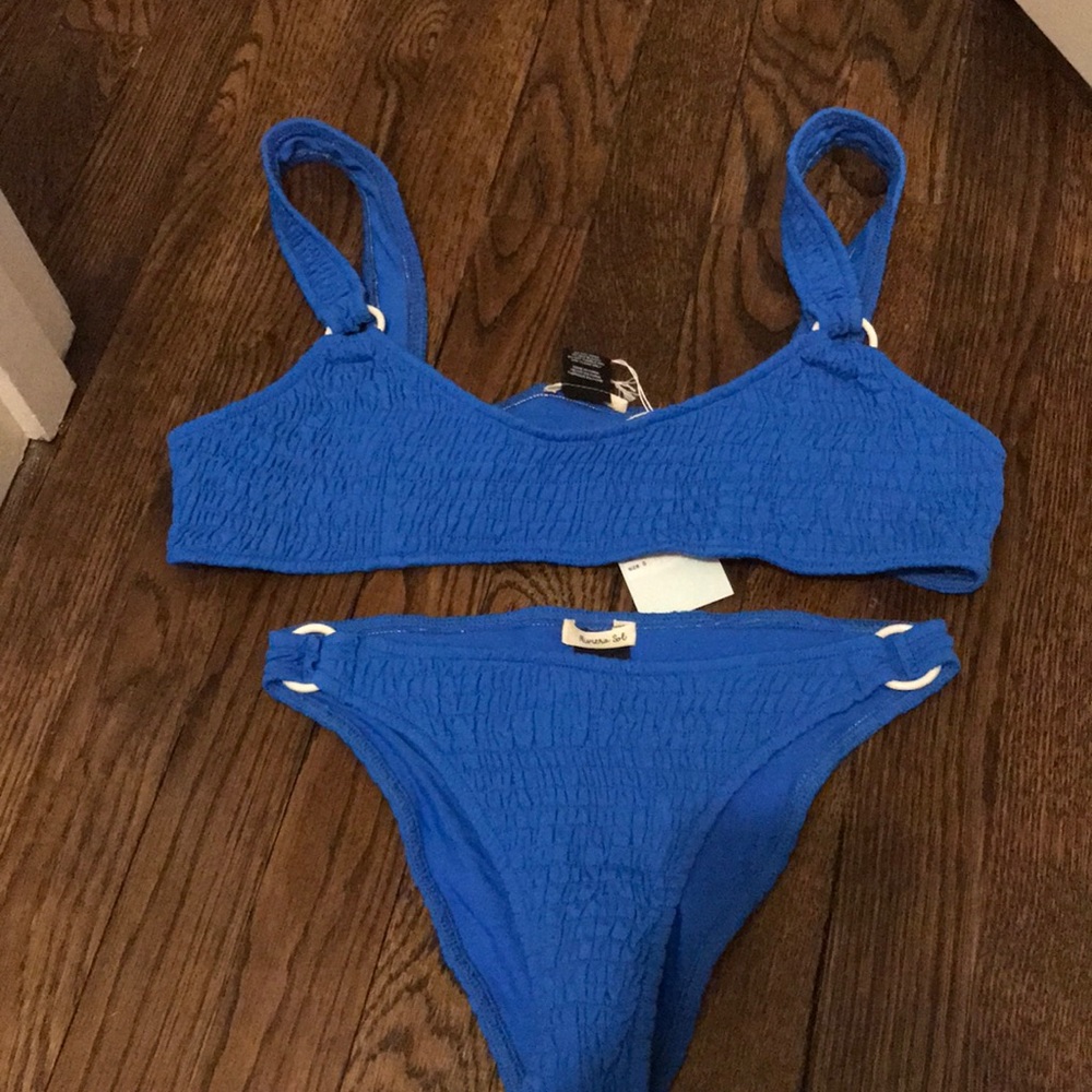 blue bikini set